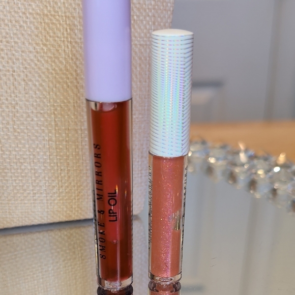 Smoke & Mirrors Glow Dewy Finish Setting Spray and Lip Gloss Duo New - Picture 7 of 7